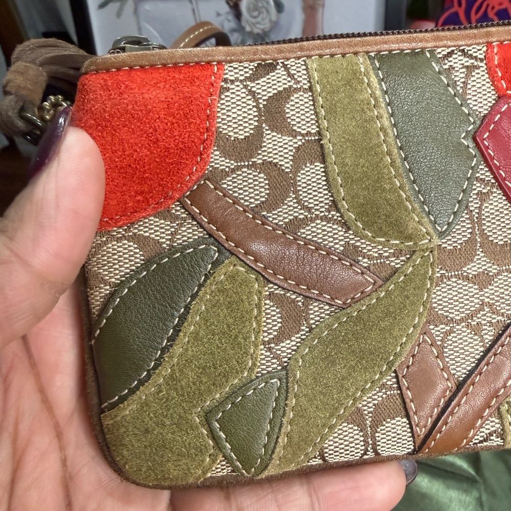 Coach Poppy for Peace Special Edition Wristlet - Picture 11 of 14